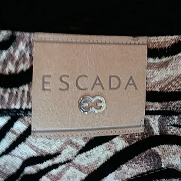ESCADA STRETCHY ANIMAL PRINT JEANS, SML